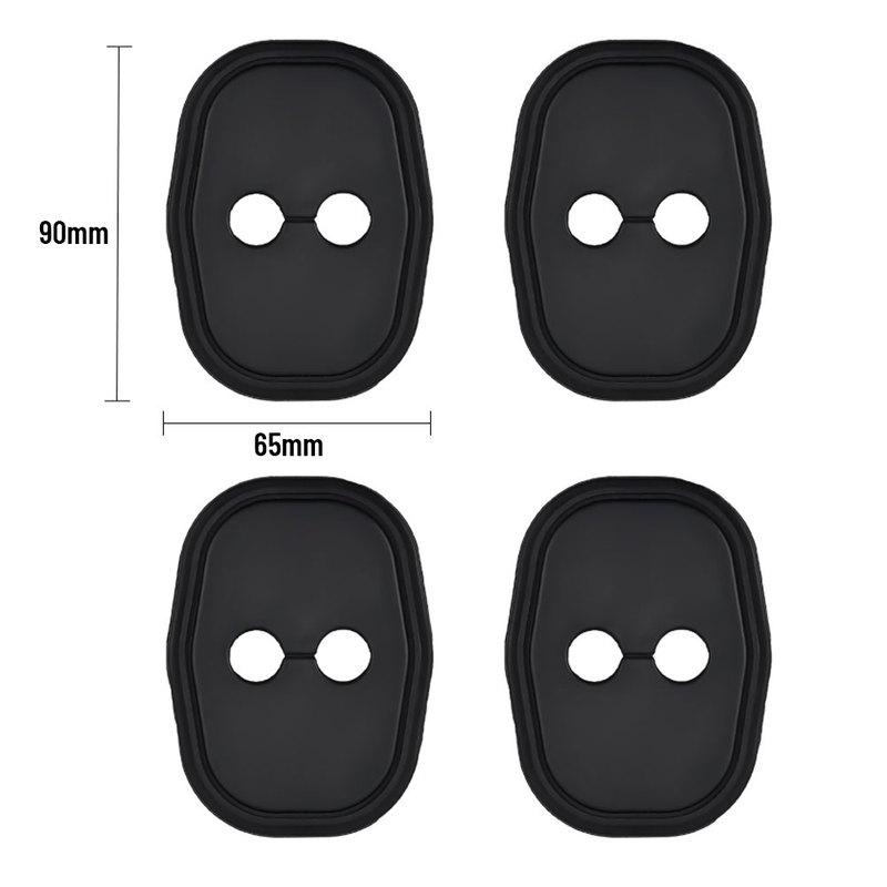 For CITROEN e-C4 - Car Door Shock Absorber Door Lock Protector Silicone Auto Door Lock Latches Cover Accessories