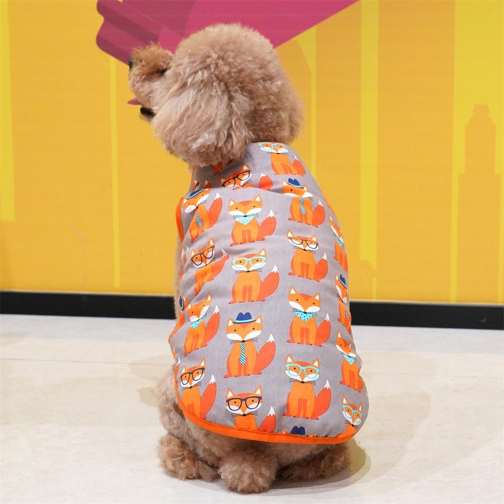 Fox Warm Winter Dog Jacket Coat, Pet Winter Vest, Puppy Christmas Holiday Clothing