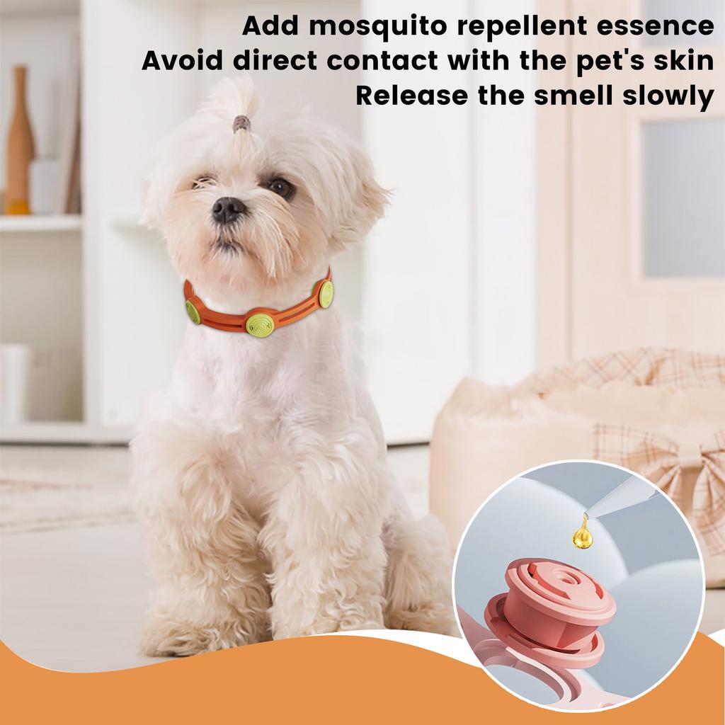 Ошейник для собак и кошек, регулируемый ошейник для борьбы с гельминтами 5 мл
