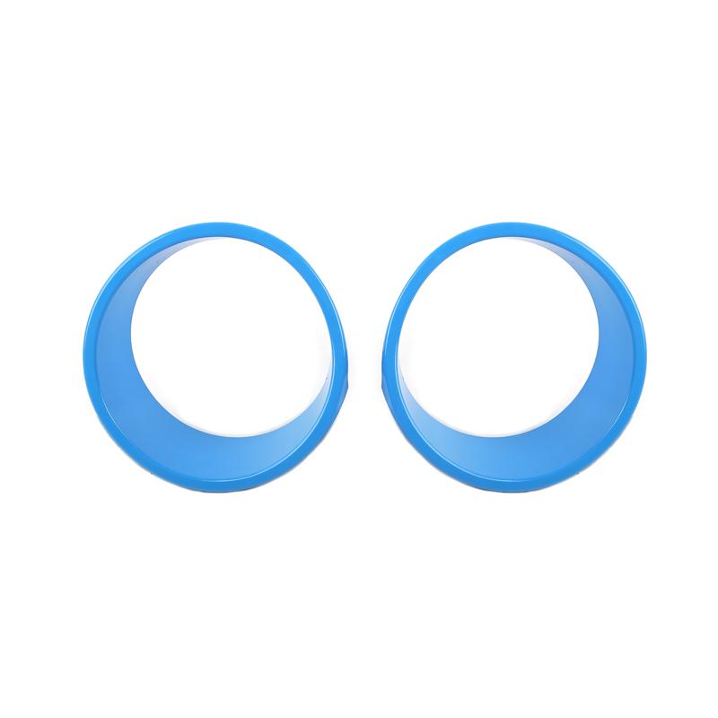 Car ABS Front Headlight Ring Lamp Decoration Cover Stickers For Jeep Wrangler JL JT Gladiator 2024 Up Car Accessories