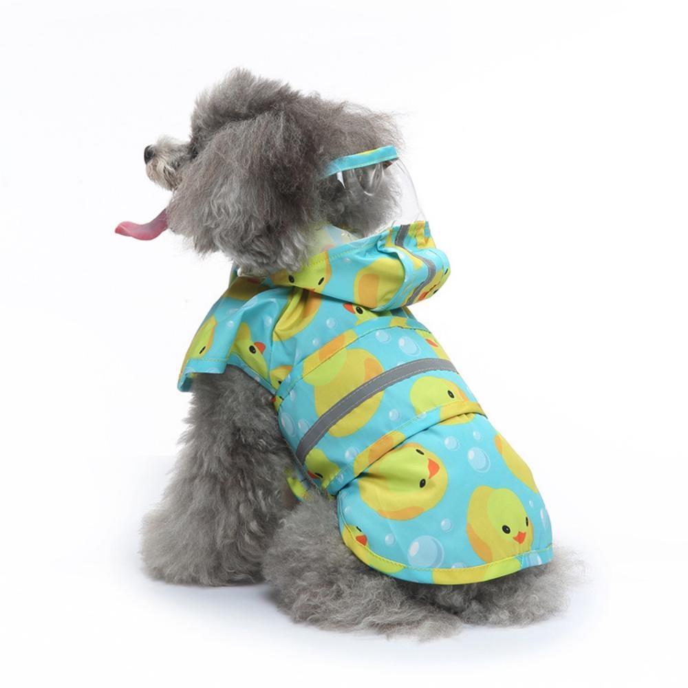 Waterproof Pet Dog Raincoat Jumpsuit Reflective Rain Coat Sunscreen Outdoor Clothes Jacket for Large Small Dog Puppy