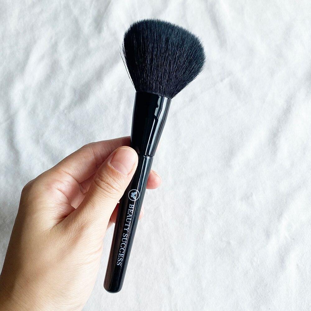 Beauty Success Makeup Brushes Set - Natural Bristles Flat Round Powder Angled Blusher Contour Cometics Brushes Tools
