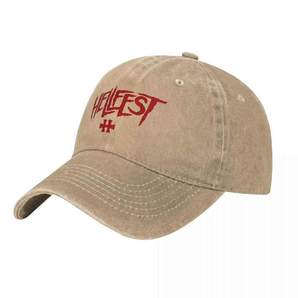 Hellfest Fashion Baseball Cap Peaked Cap Unisexs Hat Womens Cap Mesh Cap