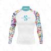 Long Sleeve Rash Guard Set UPF 50 Sun Protection Swimwear Surfing Beach Vacation Conservative UV Cover Up