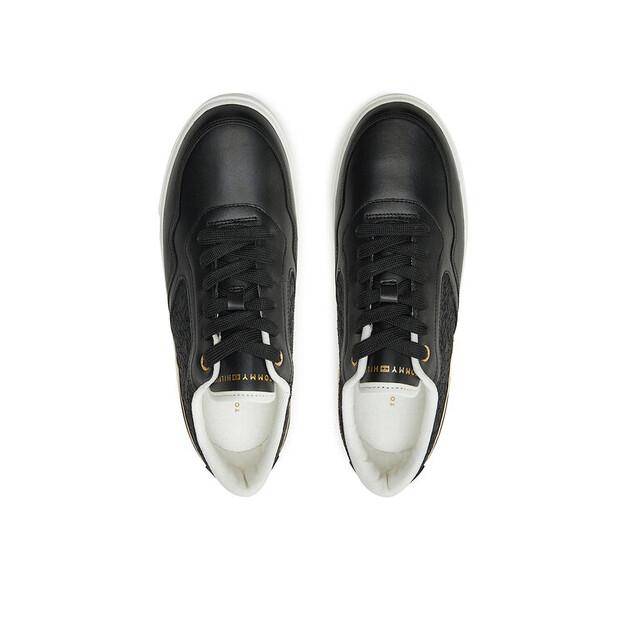 Tommy Hilfiger Platform Monogram Sneaker FW0FW08121 Black