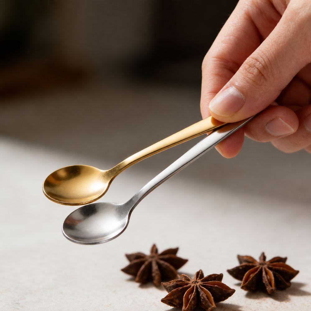 5PCS Durable Tiny Spoons Compact Seasoning Spoon Pretty Condiment Spoons Condiment Serving