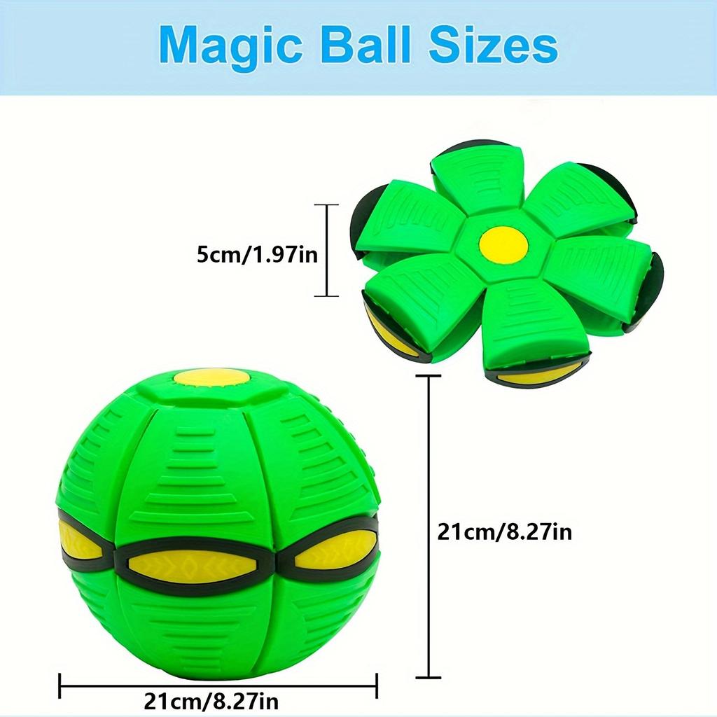 Outdoor Sports Stepping On the Ball Toy Stepping On the Deformed Elastic UFO Ball Magic Puzzle Children Flat Throwing Disc Ball.