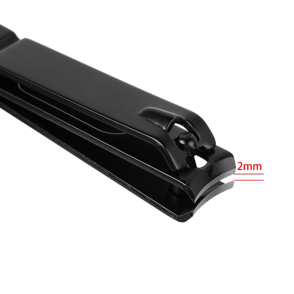 Black Slope Flat Shape Finger Toe Nail Clipper Cutter Pedicure Nail Trimmer Nail Care