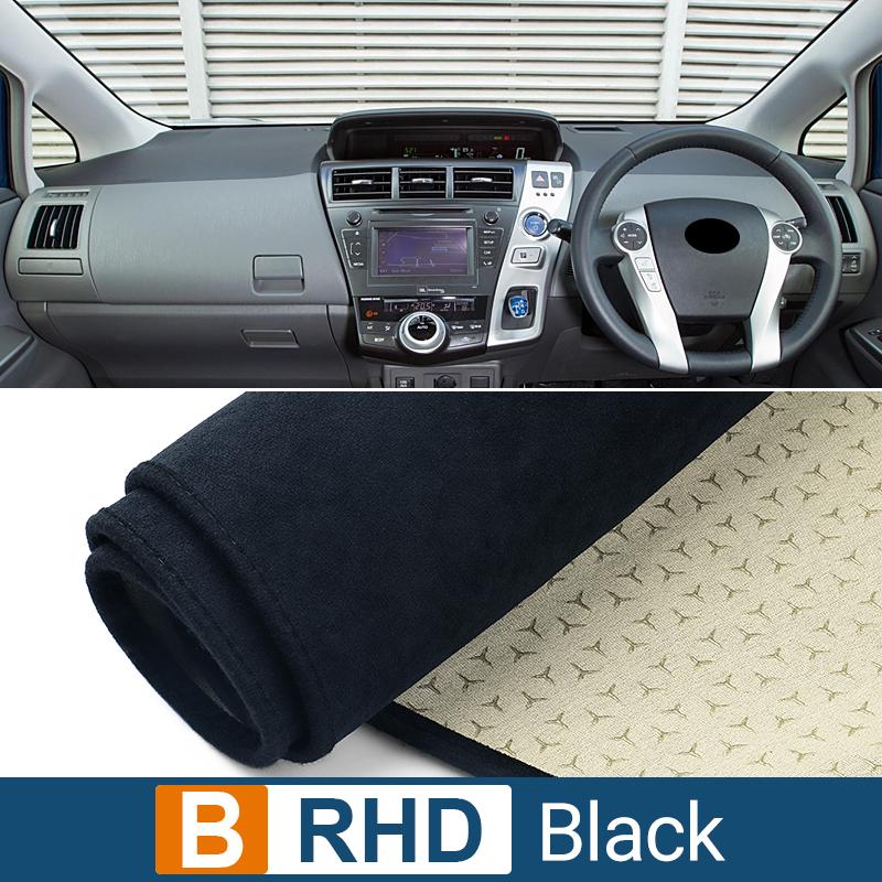 Для Toyota Prius V Alpha Daihatsu Mebius 2012-2018 ZVW40 чехол на приборную панель автомобиля, избегайте легких ковриков, анти-УФ-ковры, нескользящие