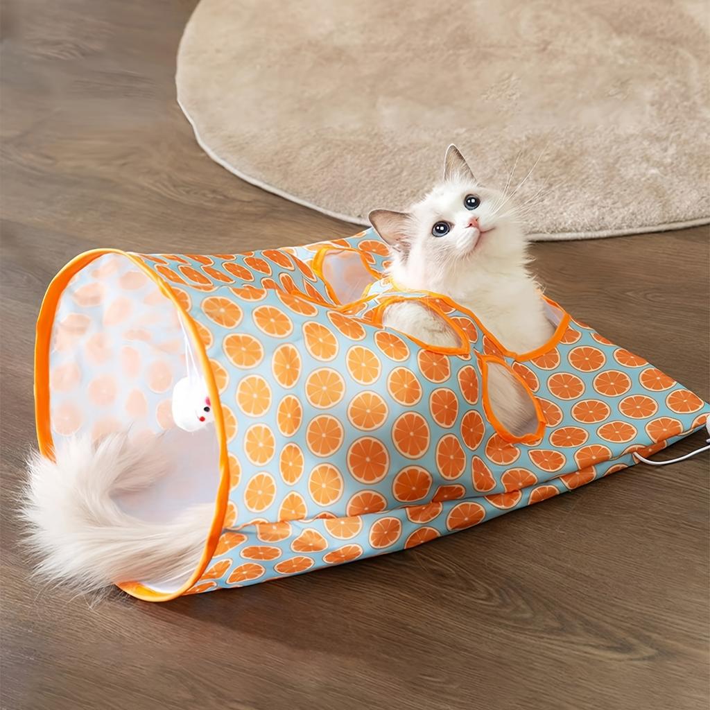 Туннель для кошек, складные игрушки для кошек, дрессировка котят, интерактивная забавная игрушка, туннель, скучно для щенков, котят, товары для животных, аксессуары для кошек
