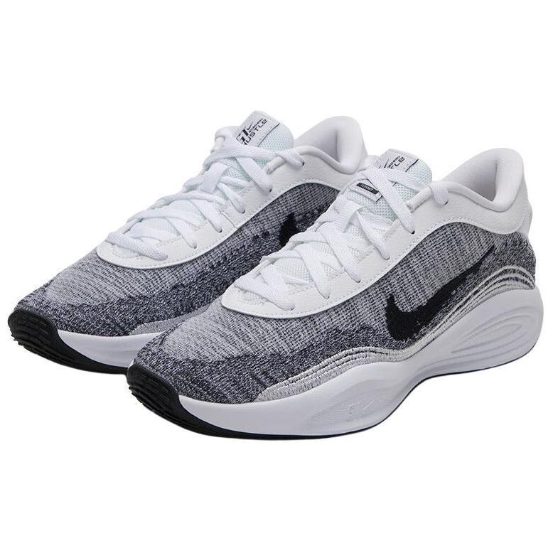 Nike Slip Resistant Abrasion Resistant Low top Basketball Shoes Men's White Gray FJ7808-102