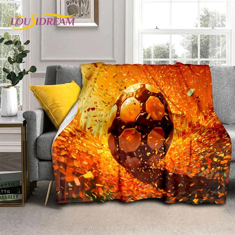 29 Стиль Футбольное поле Футбол Спорт Мультфильм Мягкое одеяло, Мягкий плед для дома Спальня Кровать Диван Дорожный чехол Детский подарок