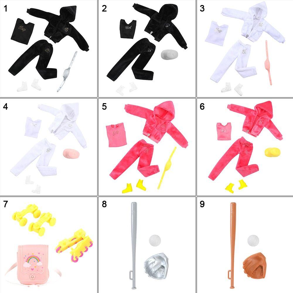 2024 Male/Female Doll Clothing 9 Styles Velvet Sportswear Caps High Quality DIY Toys  30CM Doll