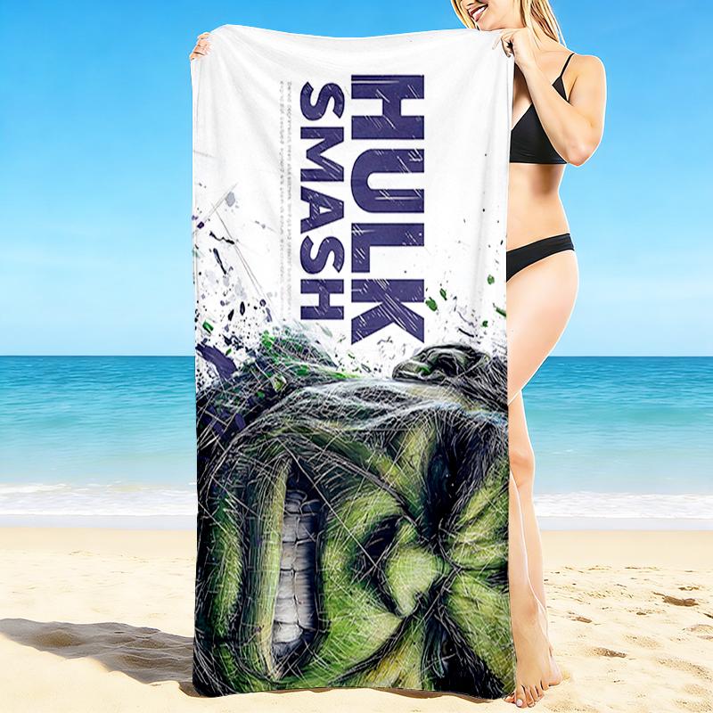 1Pc Hulk Smash Power Energy Beach Towel Quick Dry Multiuse For Beach Pool Gym Yoga Home Travel Christmas Halloween Xmas Gift S1247