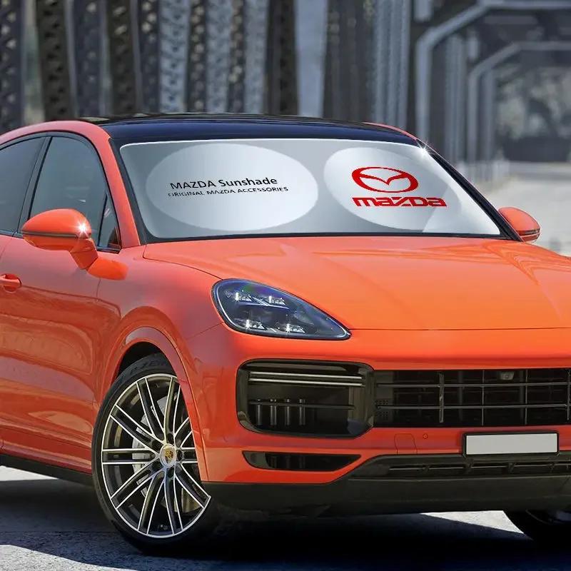 2025 Hot Car Windshield Sunshade Sun Protection Cloth Cover for Mazda 3 CX5 MX3 MX5 RX8 RX7 MX3 MX5 CX9 CX7 Atenza Axela Protege