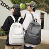 Сплошной цвет Студенческий школьный женский рюкзак большой емкости Мужской дорожный рюкзак