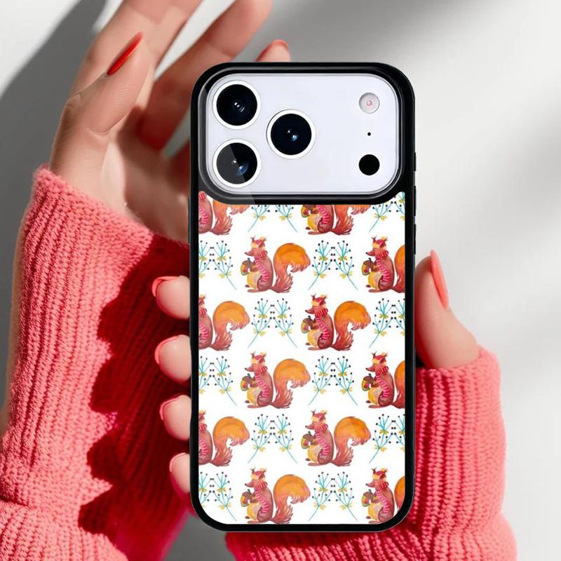 Забавный чехол для телефона с белкой для iPhone 17 16 15 14 13 Pro Max Задняя крышка для 12 11 Pro Coque