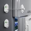 Fingerprint Lock No Punching Refrigerator Protective Lock Bold Chain Locker Electronic Lock Office Smart Lock Password Lock