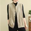 Vest for Women Cotton Autumn Winter Sleeveless Tops Vest Solid Color Casual Vest Oversize Thickened Vest