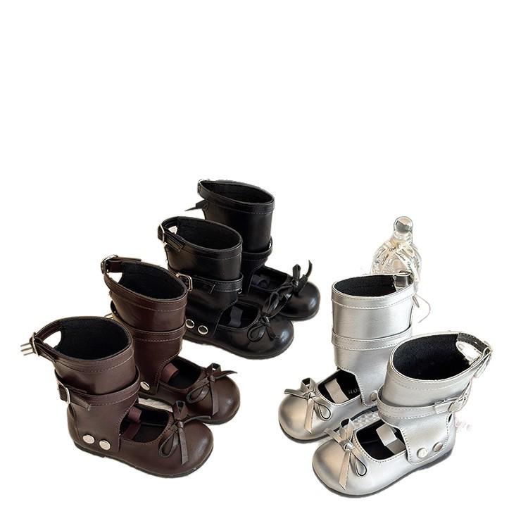 Водонепроницаемая кожаная обувь для девочек на весну/осень - Модная детская обувь на мягкой подошве