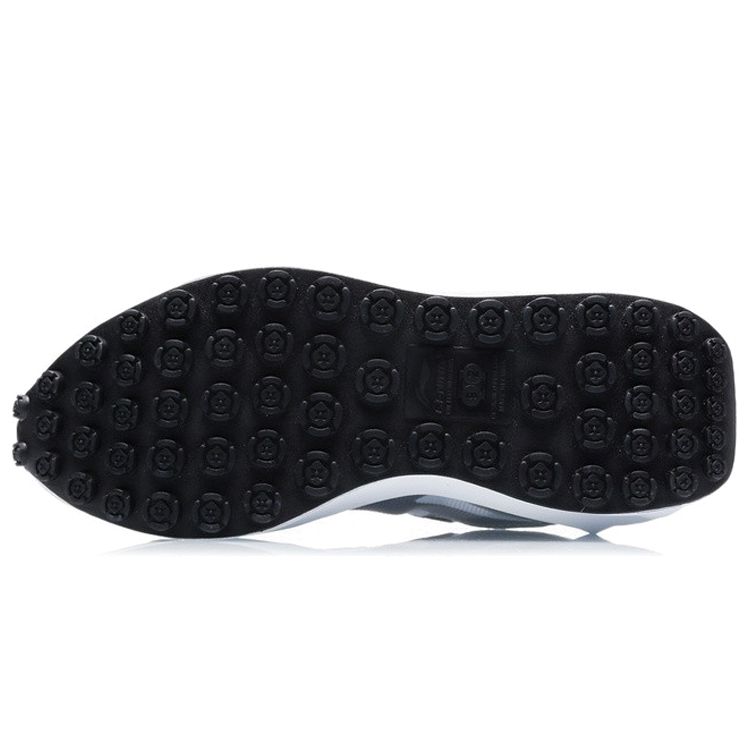 Li-Ning Comfortable Mesh Fabric Shock Absorbing Non-Slip Wear-Resistant Breathable Lightweight Low-Top Running Shoes Women Sneaker Snow-Gray AGCR034-1
