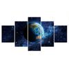 5Pcs Planet Earth World Space Canvas Paintings Wall Poster Room Decor Abstract HD Print No Framed 5 Panel Modern 5 Pieces