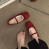 2025 New Summer French Mary Jane Shoes Women's Versatile Flat-soled Single Shoes Niche Design Ballet Shoes