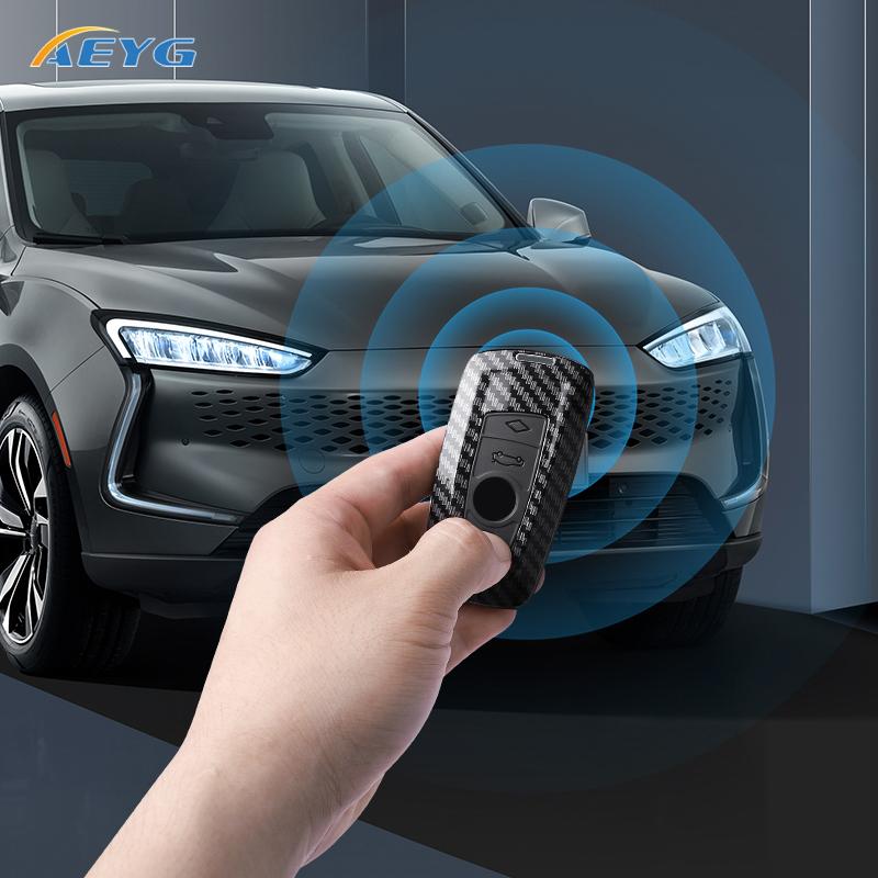 Крышка-чехол из ABS-углеволокна для автомобильного ключа-брелока для BMW 1 3 5 7 Серии X1 X3 X4 X5 F10-F11-F20-F25-F26-F30 M3 M4 Аксессуары для брелока