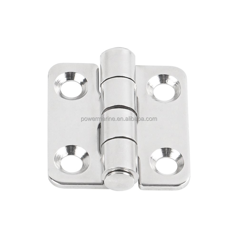 Marine Hardware Accessories 316 Stainless Steel Folding Hinge Silver Stamped Hinges