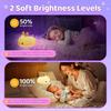 7 Colors Cute Rabbit Children's Night Light, Rechargeable Baby Night Light, Toddler Bedroom Night Light, Christmas Gift