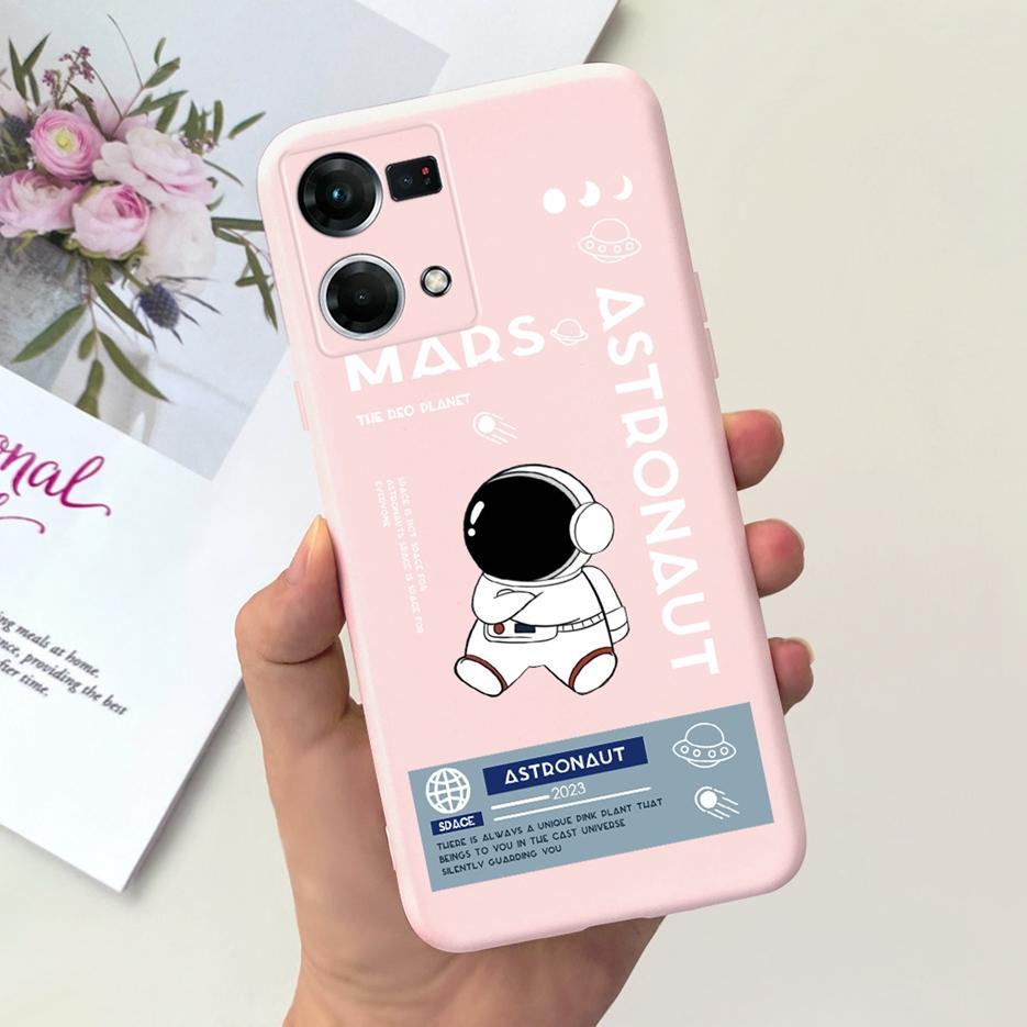 For Oppo F21 Pro 4G Case Oppo Reno7 CPH2363 Cute Fashion Cartoon Cover Soft Silicone Phone Case For Oppo Reno 7 F21Pro 4G Bumper