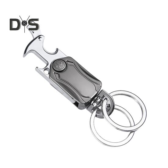 Сверхпрочный многофункциональный брелок с карабином, открывалка для бутылок, нож-спиннер, держатель для мобильного телефона из цинкового сплава