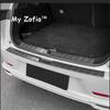 For Leapmotor C10 2024 2025 Car Rear Trunk Bumper Protector ABS Carbon fiber Rear Scuff Plate Rear Door Sill Pad Cover Sticker