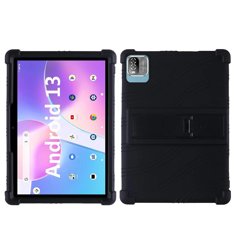 Для PRITOM Android 12 Tablet 10,1 дюймов противоударный чехол Teclast Android 13 Tablet Kids Силиконовая подставка Защитный чехол Мягкий
