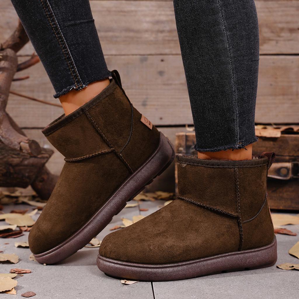 Женские высокие зимние сапоги на меху, женские зимние новые утепленные хлопковые сапоги, оптом