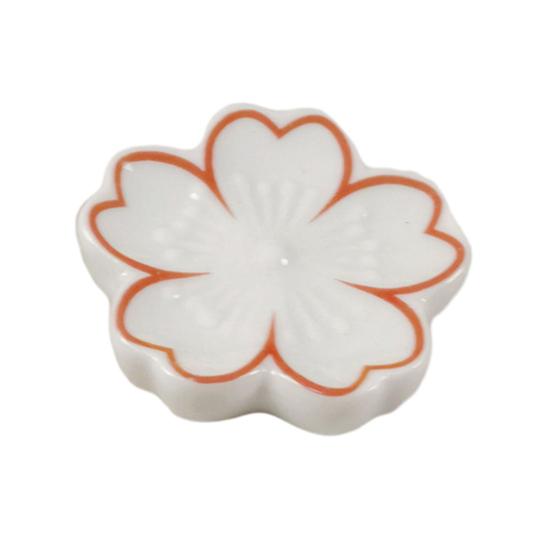 Подставка для палочек для еды в форме сакуры, керамический держатель для палочек для еды, универсальный держатель для посуды для дома, кухни, ресторана