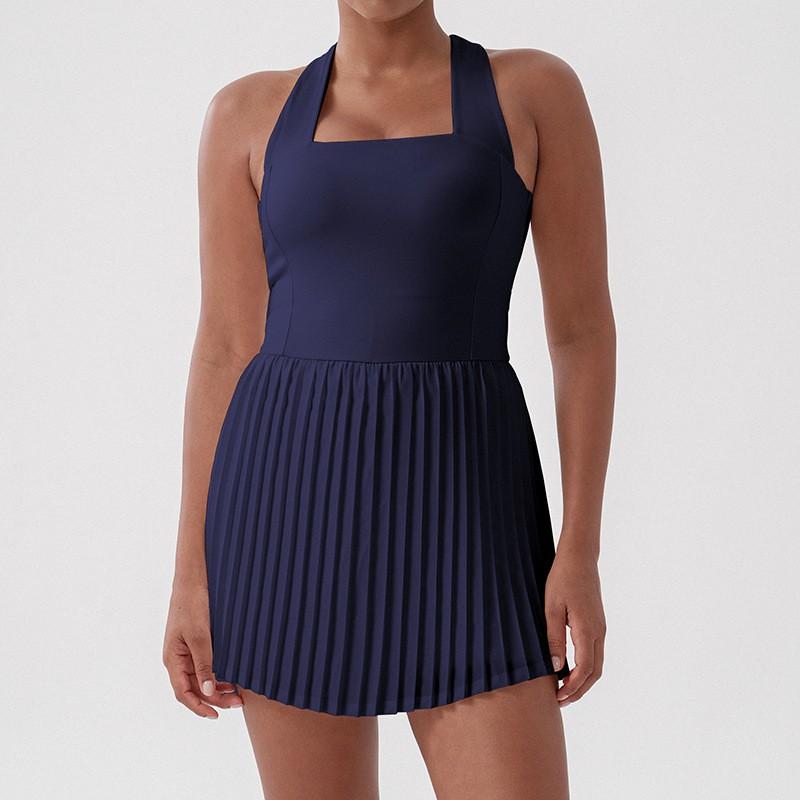Womens Quick-Dry Tennis Skort With Built-in Bra Breathable Sport Skirt Running Golf Yoga