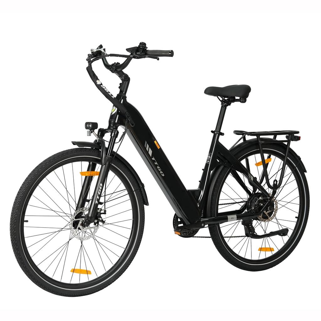 TTGO C3 SE Multi Terrain Electric Bicycle For Adult 28 Inch Tires 250W Motor 36V20Ah Battery City Community E-Bike With All-Terrain Braking
