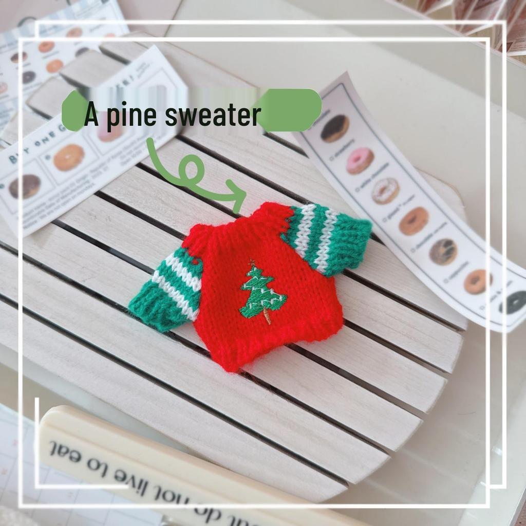 10cm & 15cm Labubu Doll Christmas Outfit: Tree Shawl and Hat