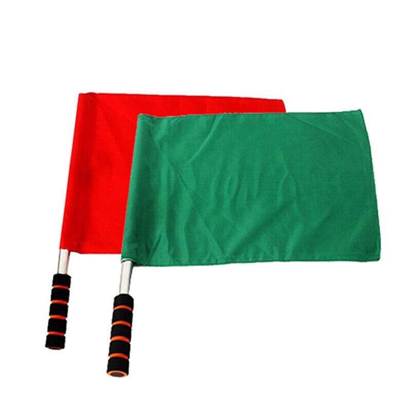 Shuangan Red and Green Command Hand Flags