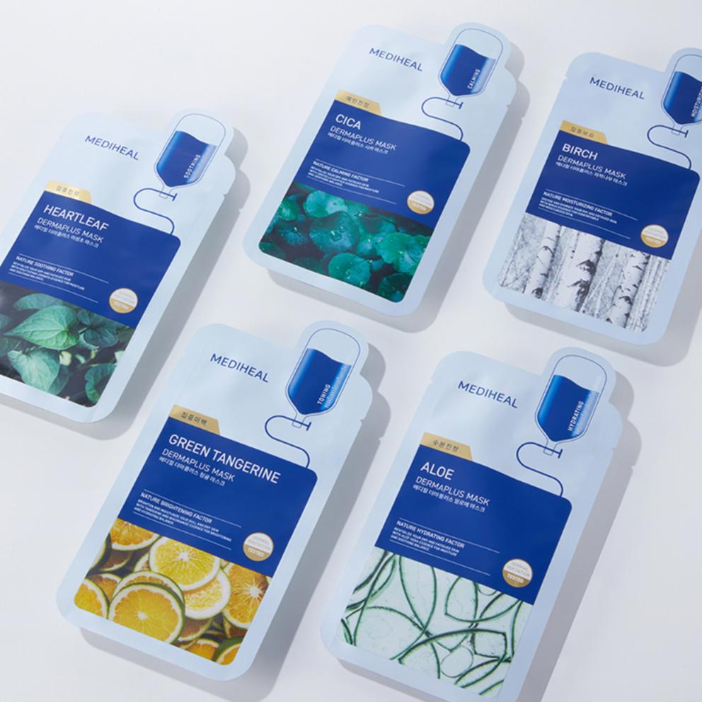 Маска Mediheal Derma Plus с зеленым мандарином