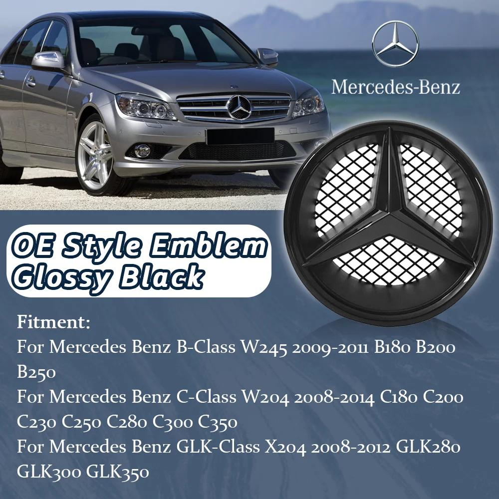 Новые Горячие 2026 Хром Черные Эмблемы в OE Стиле Для Mercedes Benz B C GLK W245 W204 X204 Высококачественный ABS Передняя Решетка Подсвечиваемая Sta