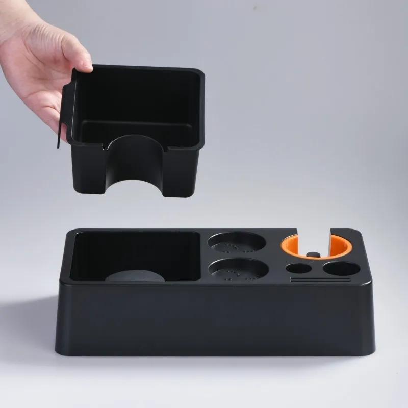 Станция темперовки кофе 51/53/58 мм ABS Подставка для портафильтра кофе, держатель дистрибьютора, бокс для выбивания кофейной гущи, база для хранения эспрессо