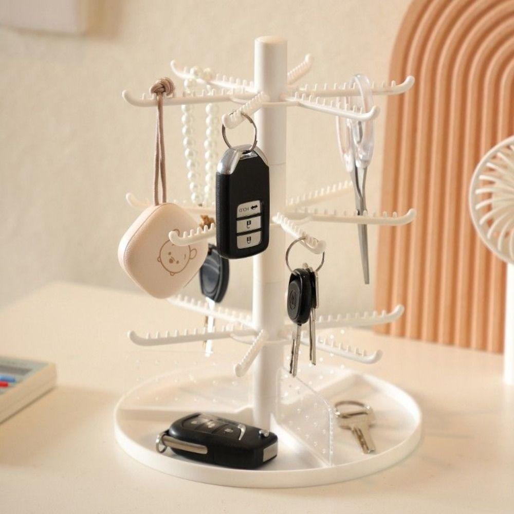 Форма Подставка для серег Кольца Домашняя стойка Съемная подставка для украшений Вращающаяся полка для ожерелий