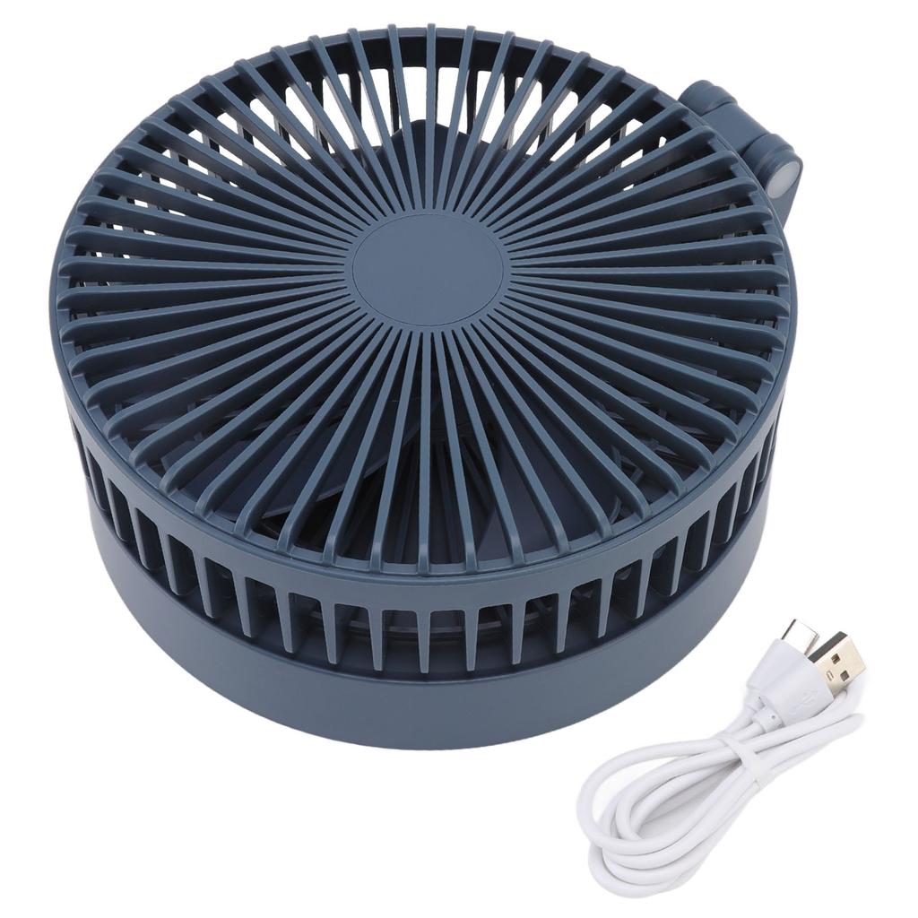 Desktop Folding Fan 3 Speeds USB Rechargeable Punch Free Electric Desktop Oscillating Fan for Home