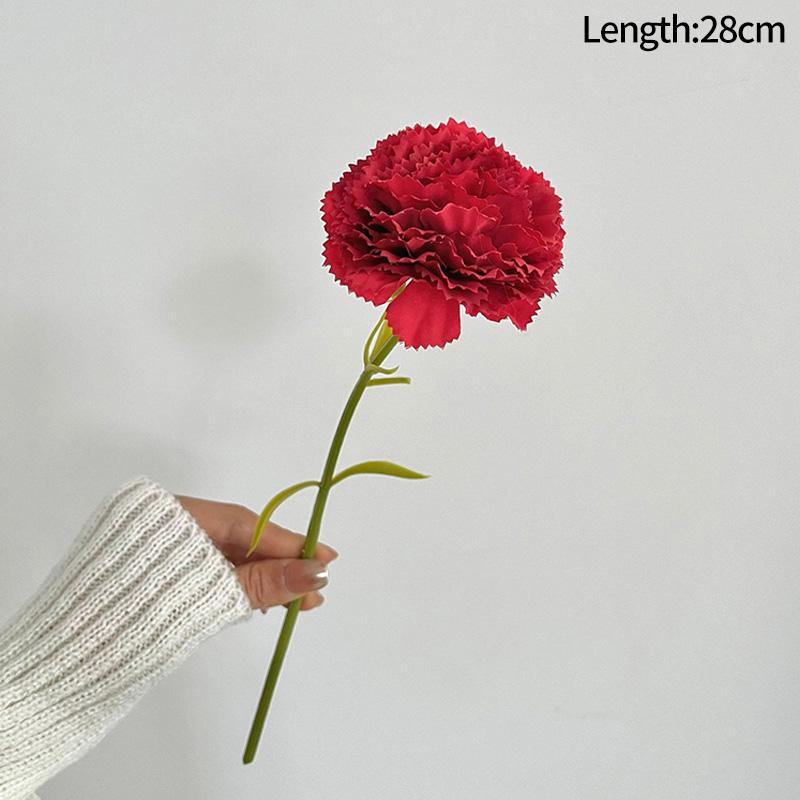 Artificial Carnation Flower Mother's Day Gift Diy Carnation Bouquet Vase Arrangement Decoration Mother's Day Bouquet Home Decor