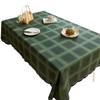 Plaid Table Cloth Simple Modern Light Luxury High-End Rectangular Fabric Waterproof Coffee Table Mat