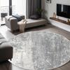 European Style Geometric Rotundity Carpet for Living Room Bedroom Decoration Non-slip Rugs Lounge Balcony Coffee Table Floor Mat