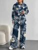 Smudging European And American Autumn And Winter Casual Long-Sleeved Suit Women'S Hooded Sweater Trousers Two-Piece Set