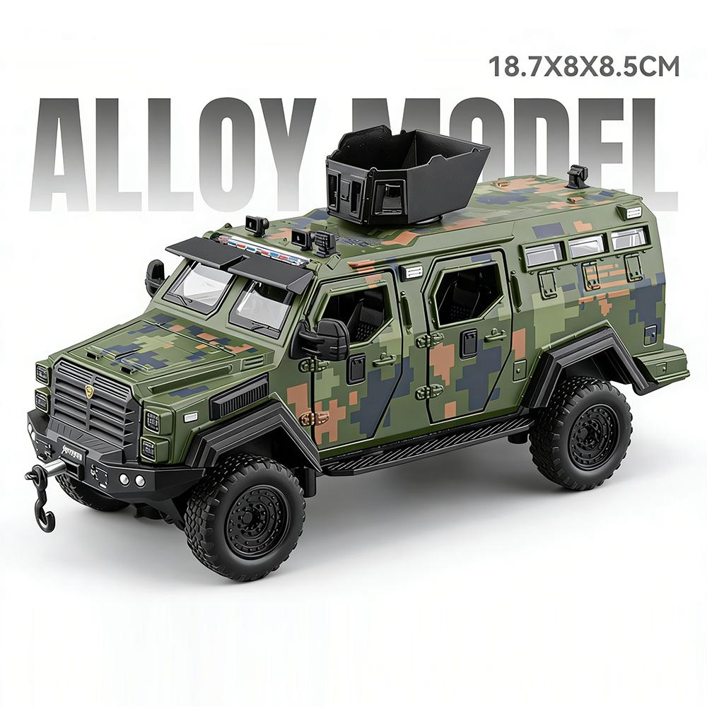 1:32 Sabertooth Alloy Diecast Police Car Model Toys Doors Opened with Sound Light Pull Back Miniature Vehices Boy Birthday Gifts
